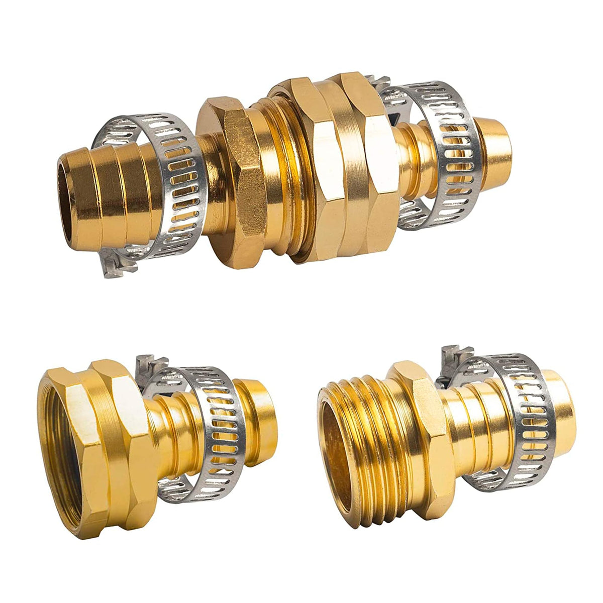 Hourleey stainless steel clamps for durable hose repairs