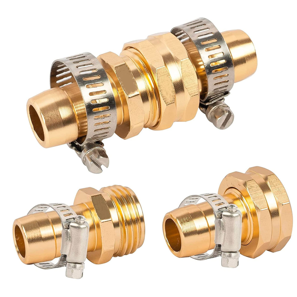 Hourleey stainless steel hose clamps close-up for durable seals