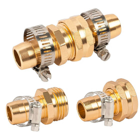 Hourleey stainless steel hose clamps close-up for durable seals