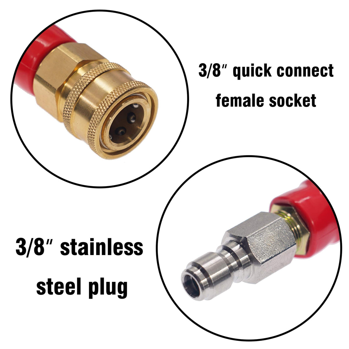 Hourleey steel-wire braid construction delivers lasting strength under high pressure.
