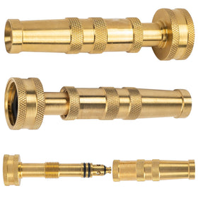 Hourleey twist barrel flow control helps adjust water with ease.