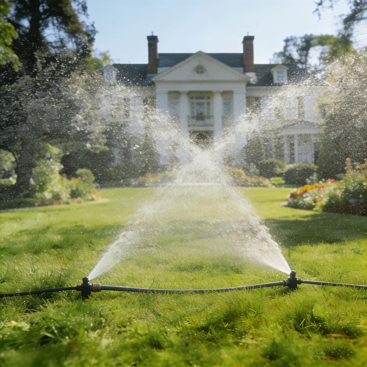 Hourleey two-pack sprinkler set for large yards and multiple zones