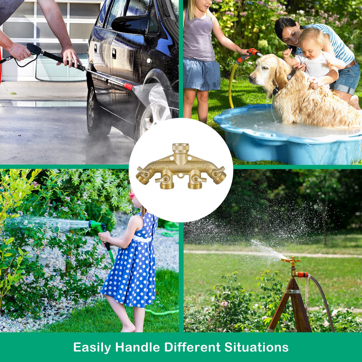 Hourleey washers and PTFE tape ensure a snug, leak-resistant seal