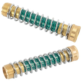 Hourleey garden hose protector in action watering plants with steady flow