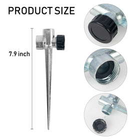 Hourleey zinc alloy base delivers durable, weather-resistant irrigation support outdoors.