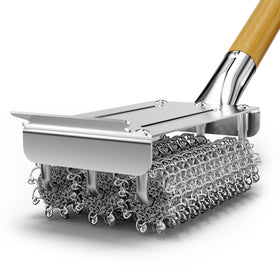 House Again grill brush 3-in-1 head close-up for fast cleaning