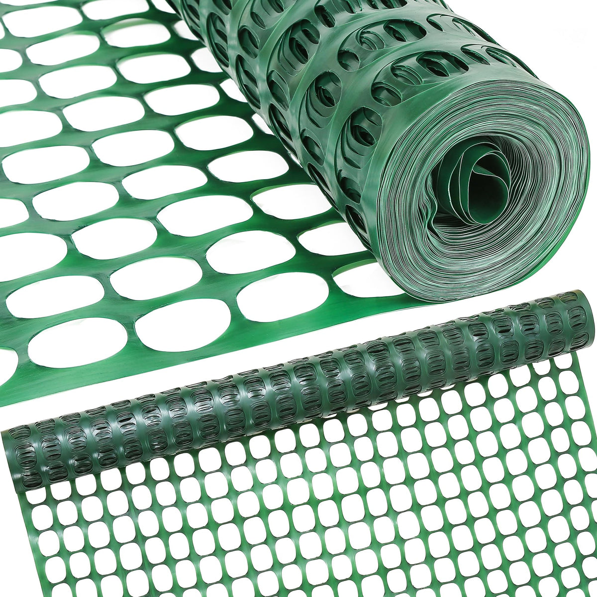 Houseables fencing 4ft x 100ft green mesh roll ready for quick yard fencing.