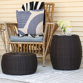 Household Essentials 16-inch diameter 9.5-inch height stool for low surfaces