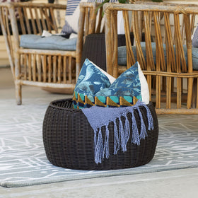 Household Essentials multipurpose stool doubles as a basket when inverted