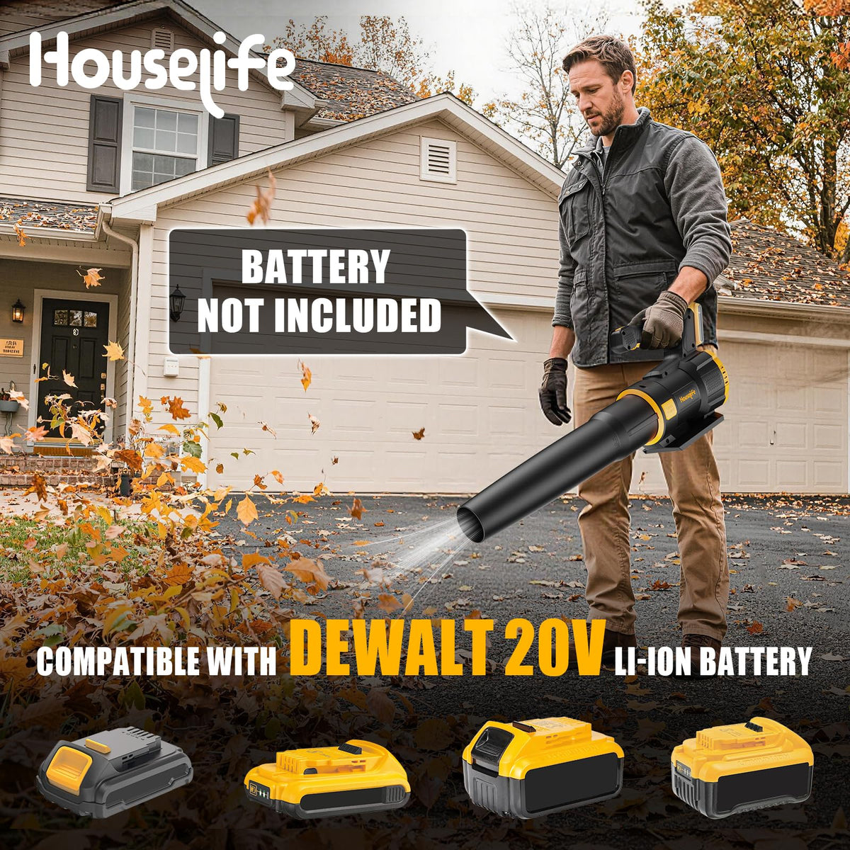 Houselife turbo mode powers through heavy debris with force.