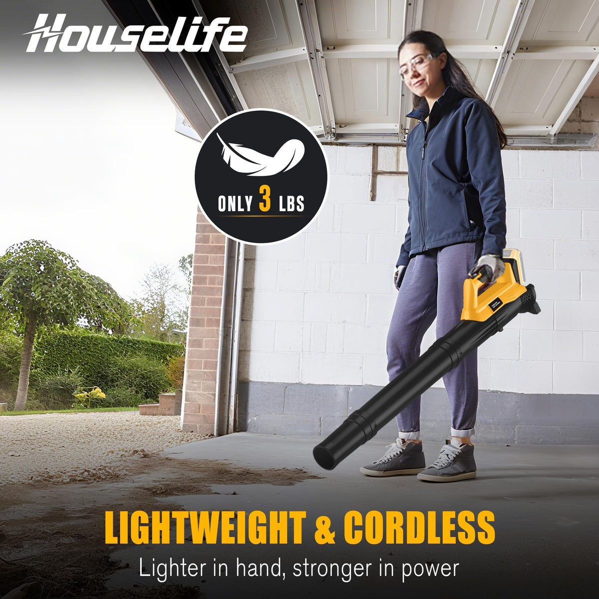Houselife compact lightweight design fits tight spaces