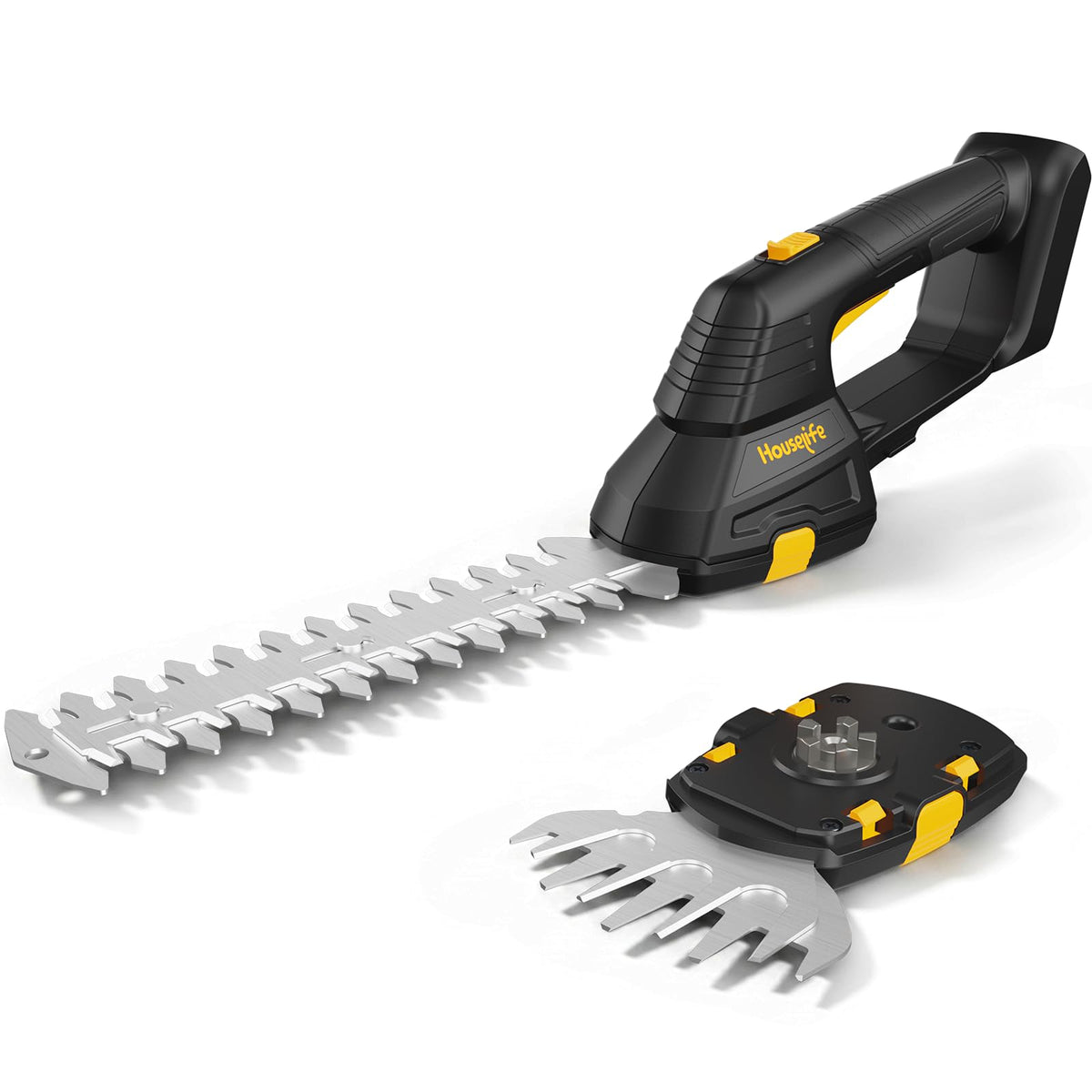 Houselife cordless hedge trimmer compatible with Dewalt 20V for easy yard shaping