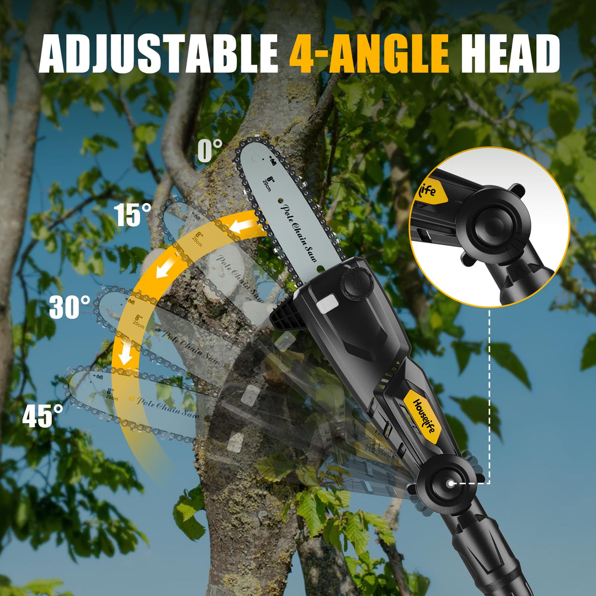 Houselife tool-free tensioning for quick chain adjustment