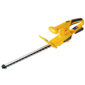 Houselife hedge trimmer attached to DeWalt 20V MAX battery for compatibility testing