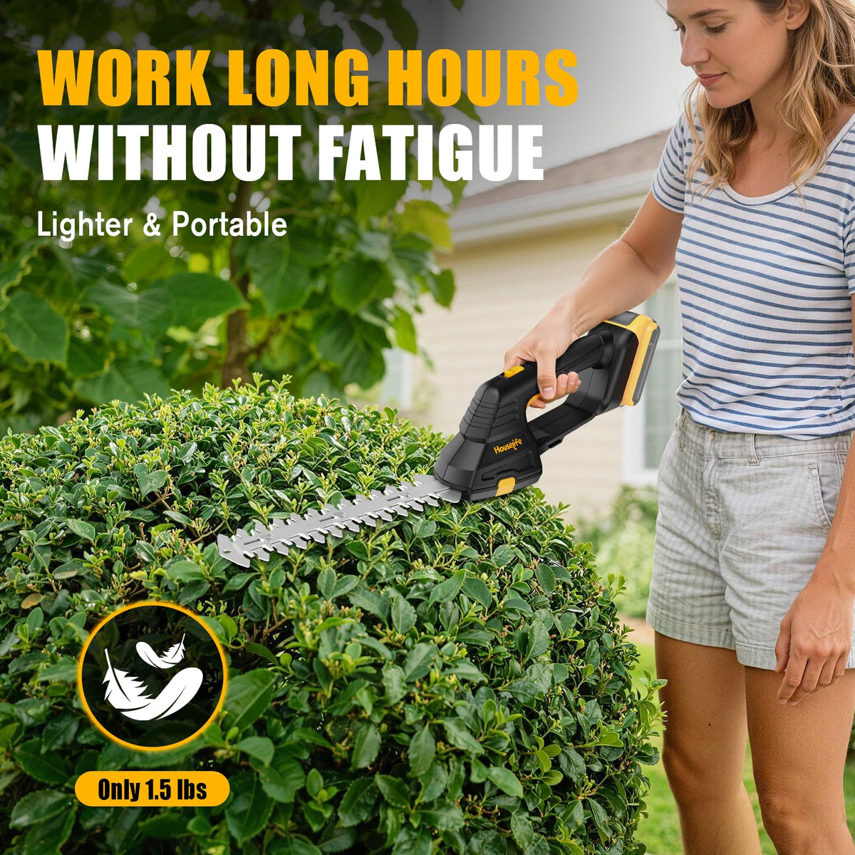 Houselife includes blades, guards, and manual for convenient setup