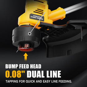 Houselife includes two spools for immediate line replacement