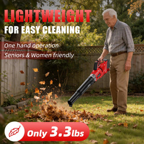 Houselife lightweight 3.3 lb design suitable for one-handed use.