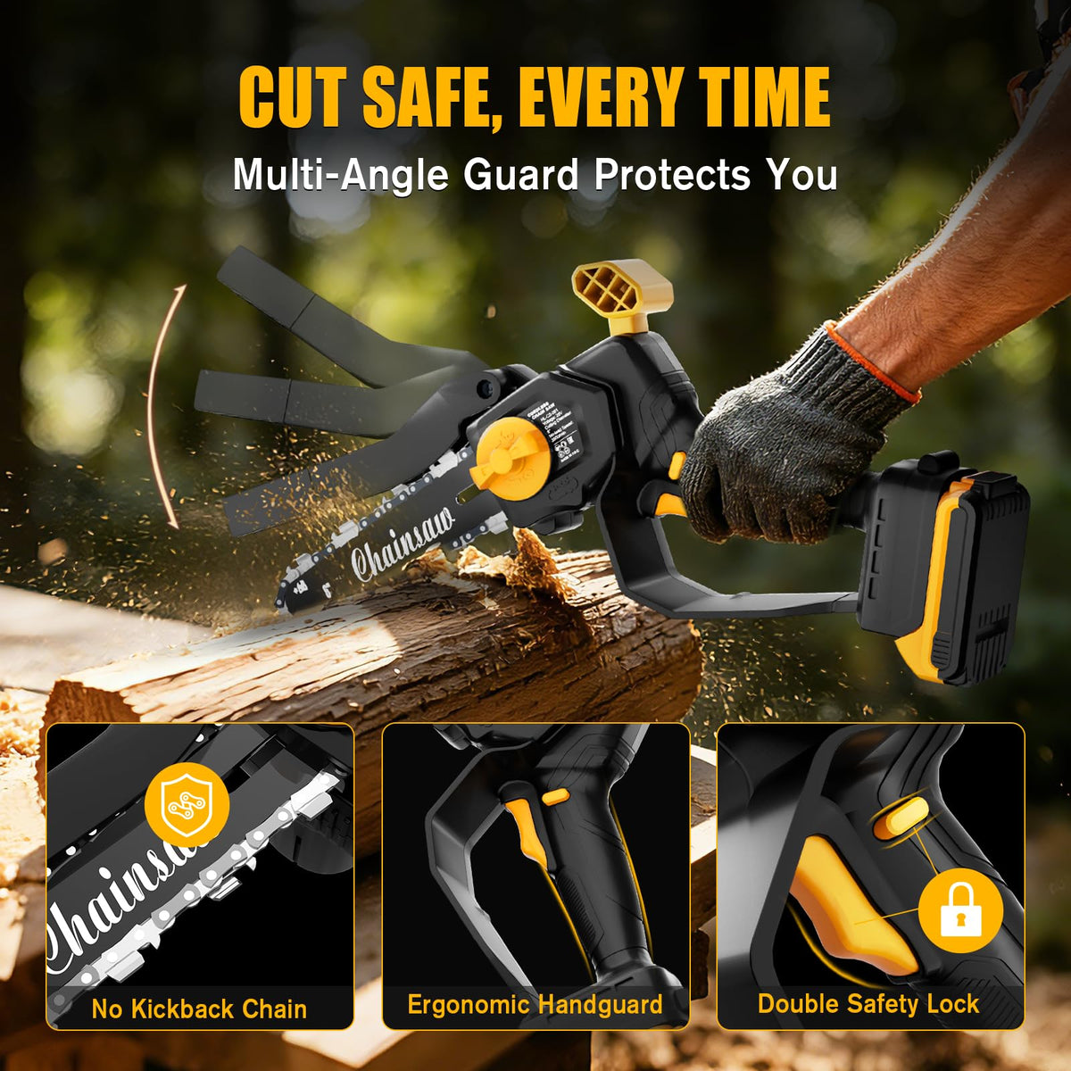 Houselife ergonomic non-slip grip supports comfortable one-handed operation.