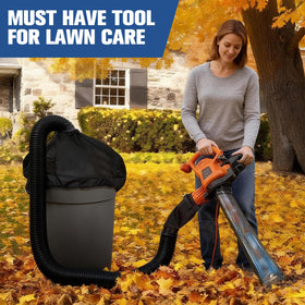 Houseluxe complete system converts a blower into an efficient outdoor vacuum