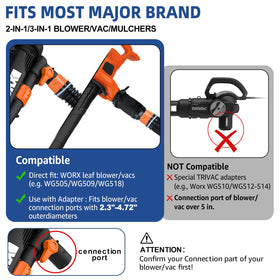 Houseluxe extendable hose reaches eight feet for easier yard cleanup