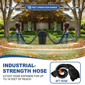 Houseluxe mesh hood provides a secure seal on trash cans during suction