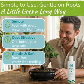 Houseplant Resource Center Bonsai Food label detail helps verify 3-3-3 formula.