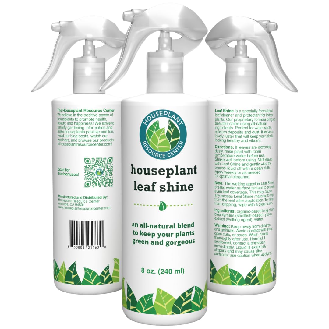 Leaf Shine Application demonstrates spray, wipe, and admire routine
