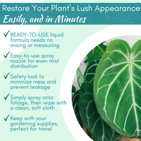 Leaf Shine Ingredients highlight yucca-based, plant-safe formula