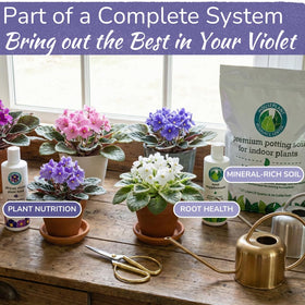 HOUSEPLANT RESOURCE CENTER Micronutrients icons on label support balanced feeding.
