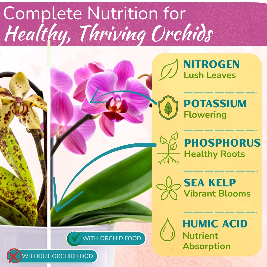 Houseplant Resource Center Orchid Fertilizer Spray label detail for precise nutrient delivery to roots