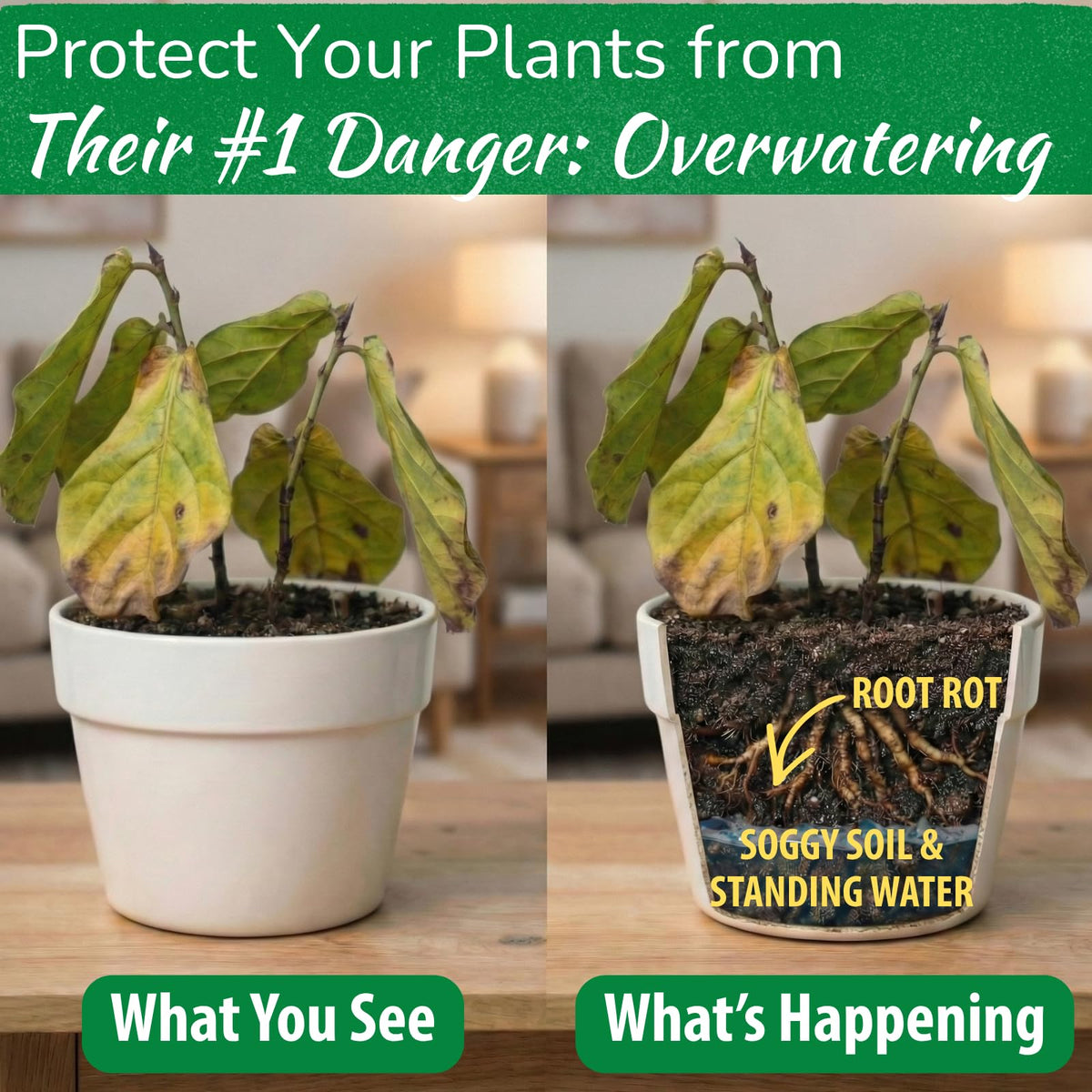 Houseplant Resource Center Smart Gravel highlights air pockets that boost root oxygen for healthier growth