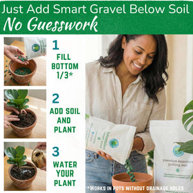 Houseplant Resource Center Smart Gravel uses recycled ocean plastics to protect marine life