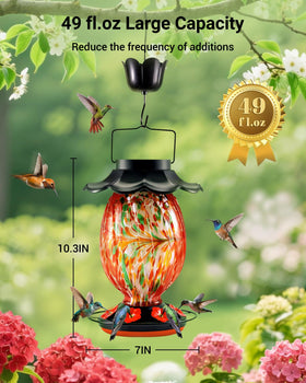 HouseSapp weather-resistant base keeps nectar accessible through sun, rain, and snow.
