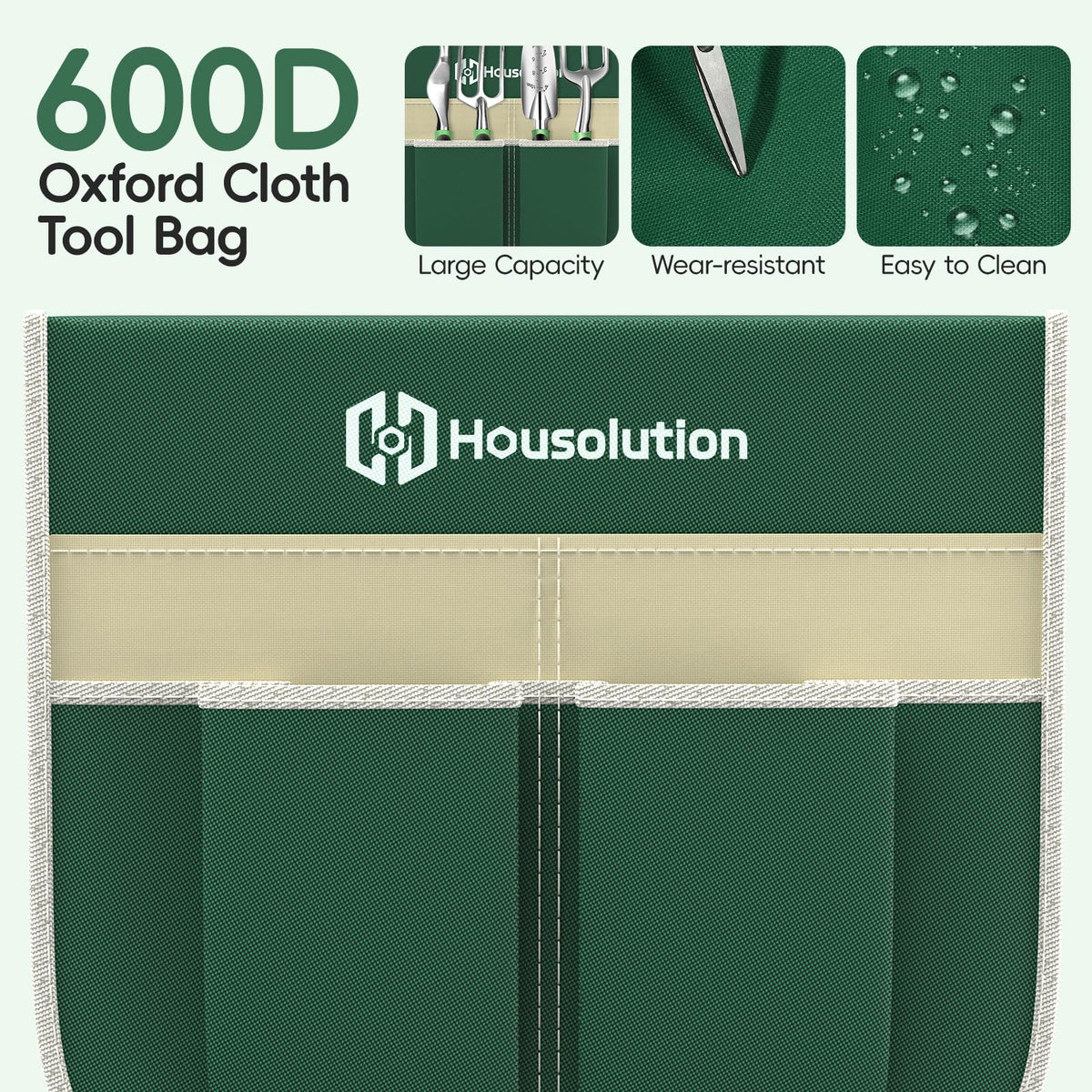 Housolution Garden Kneeler side pockets keep tools within reach during tasks.