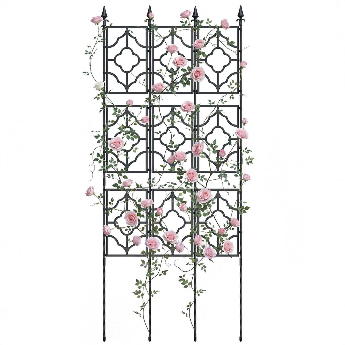 Housolution garden trellis 64.57in grid design supports vigorous vines