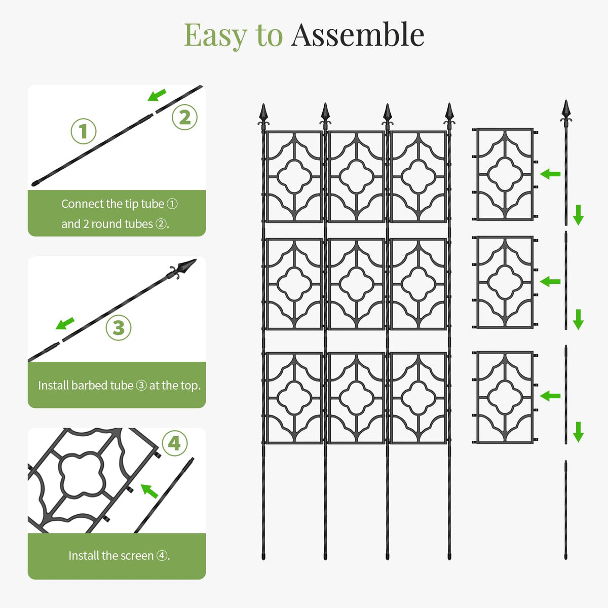 Modular design supports straight, zigzag, or curved layouts