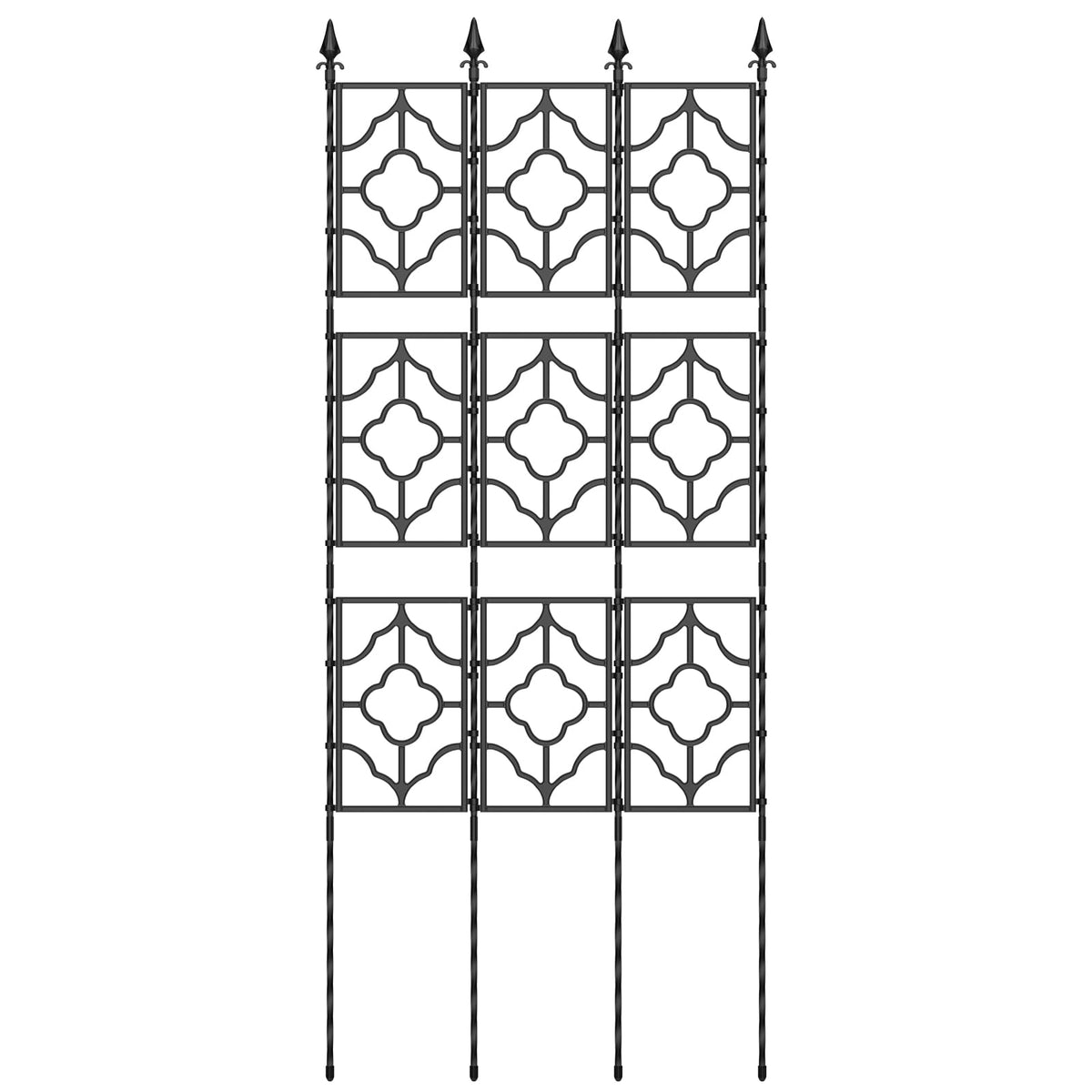 Compatible with roses, morning glories, jasmine and other climbers