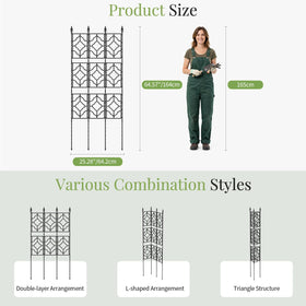 Plastic-coated iron tubes prevent rust in outdoor settings