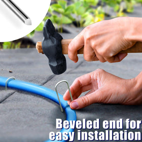 Houya drip irrigation tubing stakes help tidy lines and support hoses.