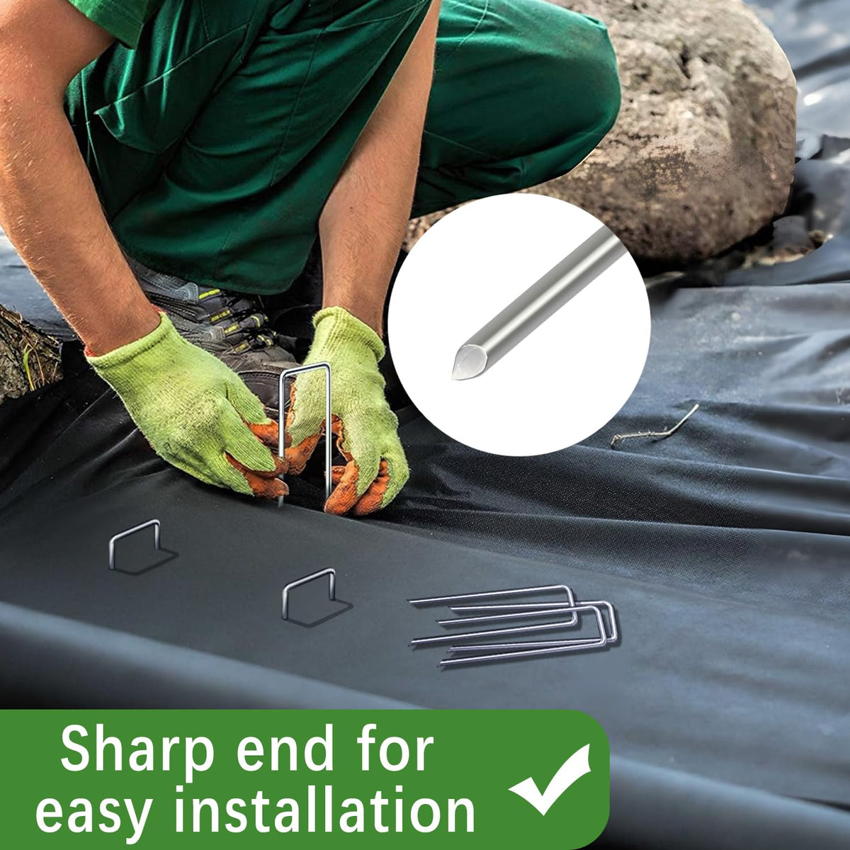 Houya reusable landscape pins built for repeated garden use.