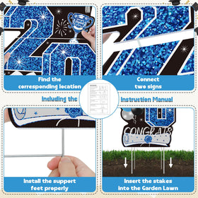 HOVACY Class of 2026 design features caps and trophies.