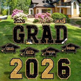 HOVACY graduation yard sign 2026 big letters for bold front-yard display