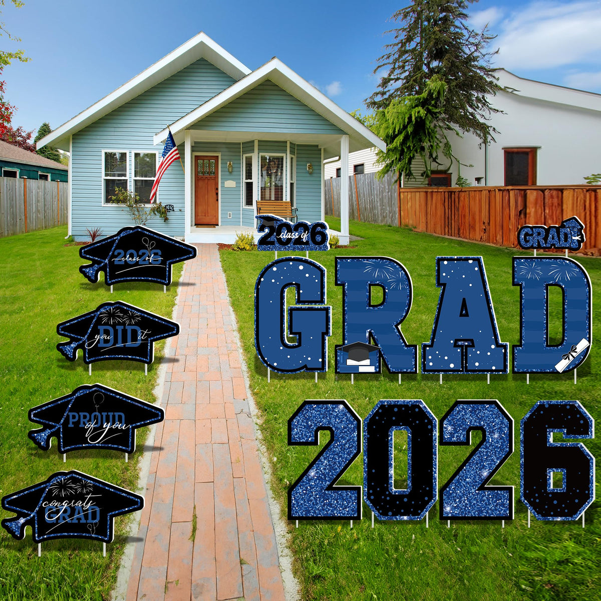 HOVACY ground stakes provide sturdy support for durable yard signs