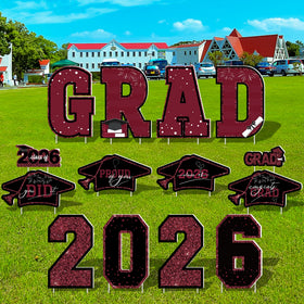 HOVACY outdoor graduation sign large 11x15 inch for bold lawn impact.