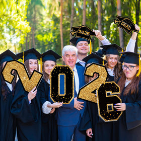 HOVACY 14-pack graduation yard signs ideal for celebrations