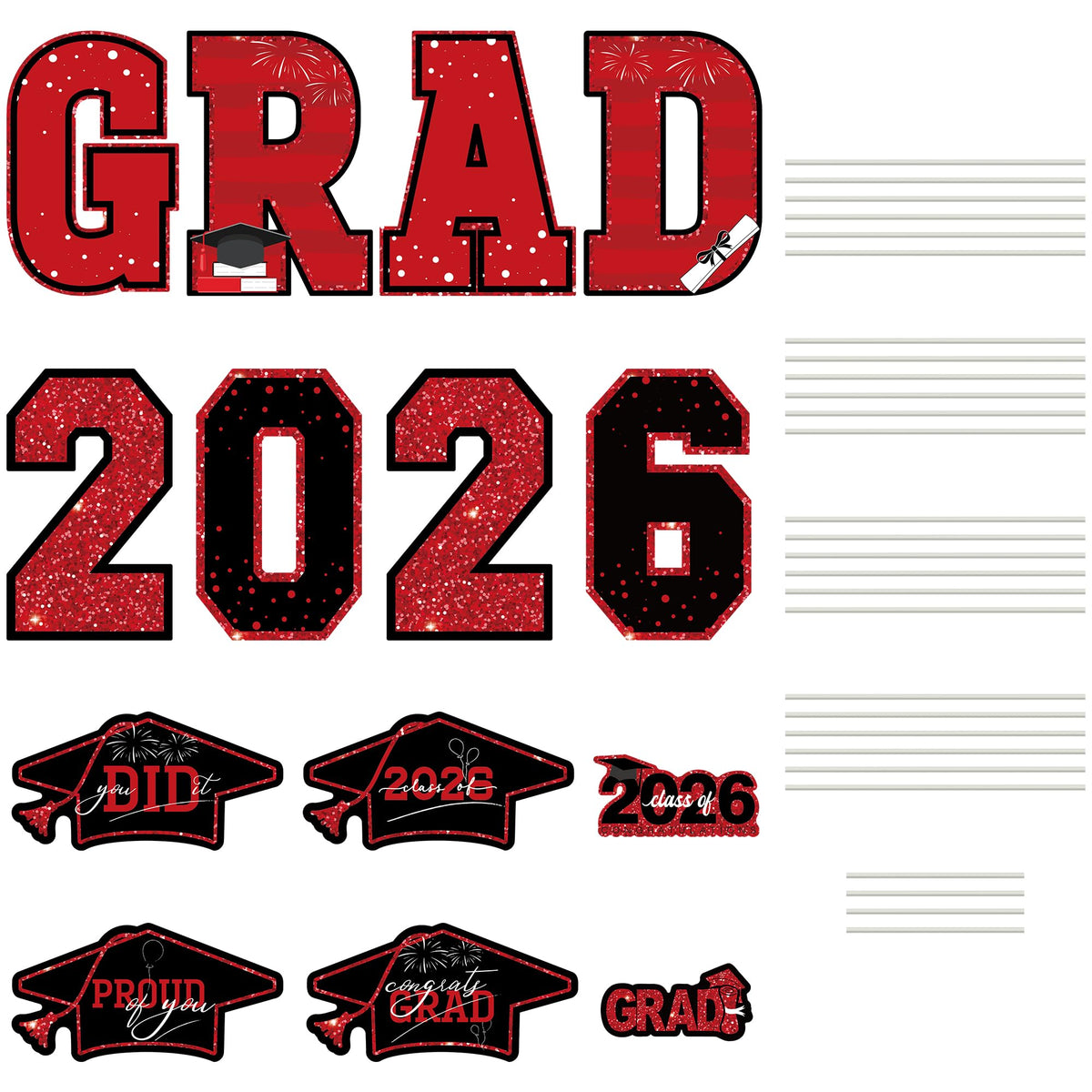 HOVACY Glitter finish adds sparkle to Class of 2026 celebrations.