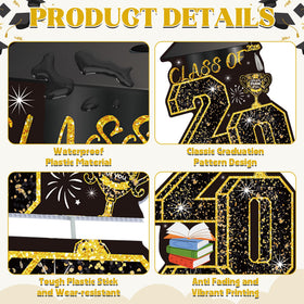 HOVACY trophy motif sign bright colors for yard display