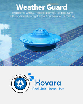 Hovara blue floating design complements any pool area