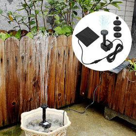Hovico Solar Fountain fish-tank circulation helps aerate the water.