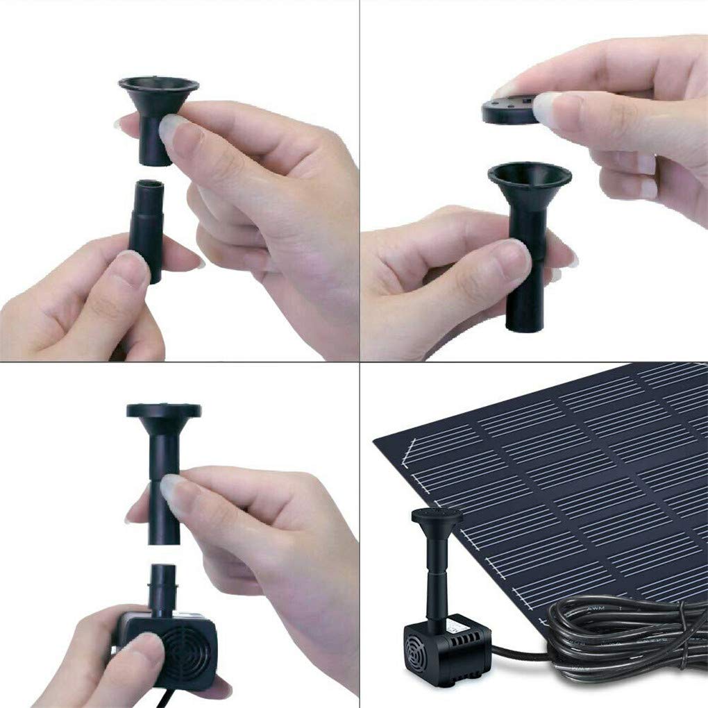 Hovico Solar Fountain small-pond water flow supports oxygen exchange.